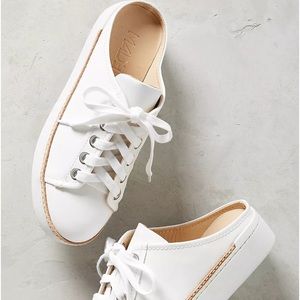 ANTHROPOLOGIE-M4D3 Leather Sneaker Slides, 9 1/2M